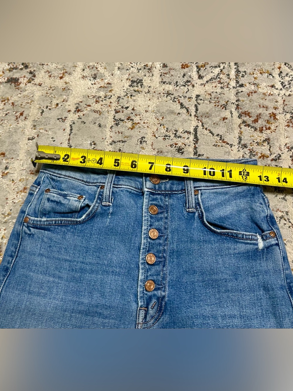 MOTHER The Pixie Tomcat Crop Jeans size 26 ankle length - Picture 5 of 12